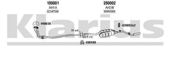 Klarius 530002E Exhaust system 530002E: Buy near me in Poland at 2407.PL - Good price!