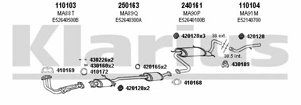  570041E Exhaust system 570041E: Buy near me in Poland at 2407.PL - Good price!