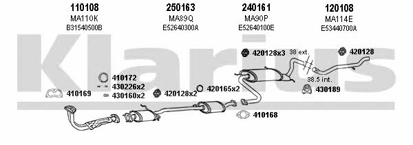  570050E Exhaust system 570050E: Buy near me in Poland at 2407.PL - Good price!