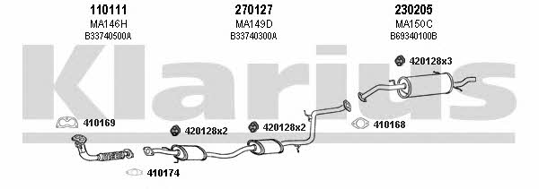 Klarius 570067E Exhaust system 570067E: Buy near me at 2407.PL in Poland at an Affordable price!