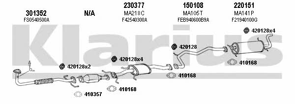  570143E Exhaust system 570143E: Buy near me in Poland at 2407.PL - Good price!