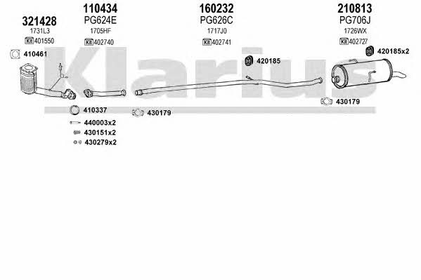  630783E Система випуску відпрацьованих газів 630783E: Приваблива ціна - Купити у Польщі на 2407.PL!