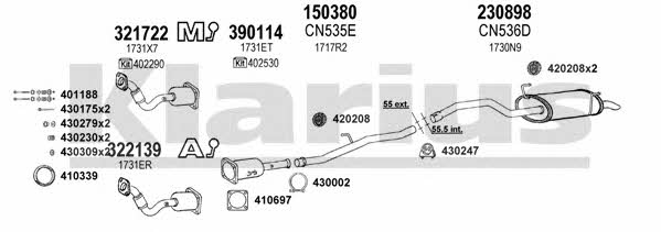  630789E Exhaust system 630789E: Buy near me in Poland at 2407.PL - Good price!