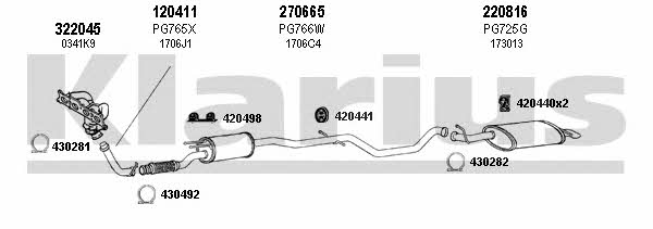 Klarius 630791E Exhaust system 630791E: Buy near me in Poland at 2407.PL - Good price!