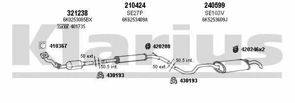  790124E Układ wydechowy 790124E: Dobra cena w Polsce na 2407.PL - Kup Teraz!