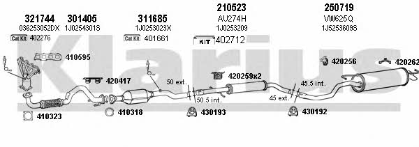 Klarius 790240E Exhaust system 790240E: Buy near me at 2407.PL in Poland at an Affordable price!