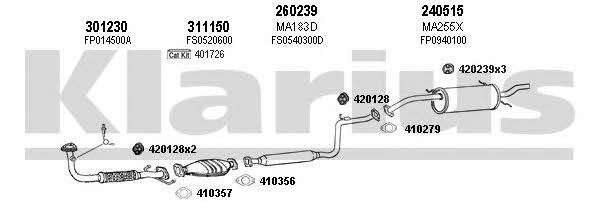  570164E Exhaust system 570164E: Buy near me in Poland at 2407.PL - Good price!