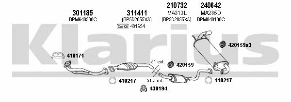  570201E Exhaust system 570201E: Buy near me in Poland at 2407.PL - Good price!