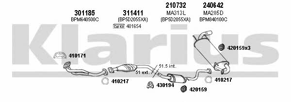  570202E Exhaust system 570202E: Buy near me in Poland at 2407.PL - Good price!