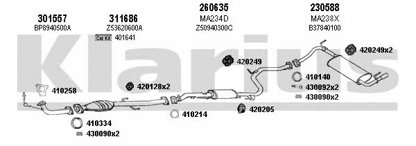  570255E Exhaust system 570255E: Buy near me in Poland at 2407.PL - Good price!