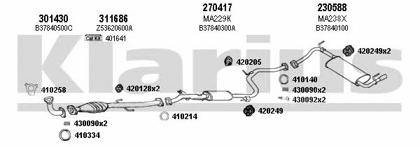  570256E Exhaust system 570256E: Buy near me in Poland at 2407.PL - Good price!