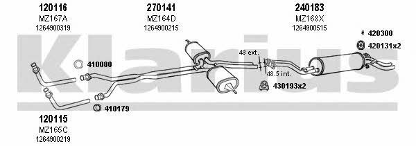  600054E Exhaust system 600054E: Buy near me in Poland at 2407.PL - Good price!