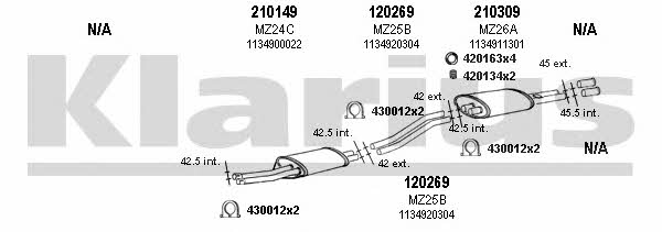  600056E Exhaust system 600056E: Buy near me in Poland at 2407.PL - Good price!