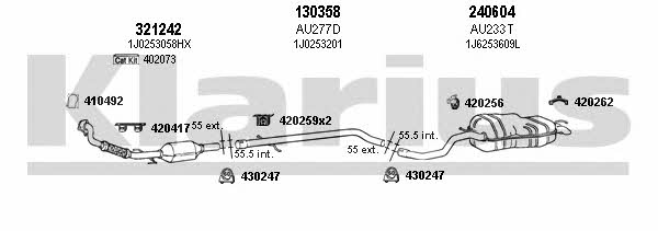 Klarius 940680E Система випуску відпрацьованих газів 940680E: Приваблива ціна - Купити у Польщі на 2407.PL!