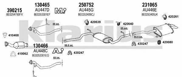  940752E Abgasanlage 940752E: Kaufen Sie zu einem guten Preis in Polen bei 2407.PL!