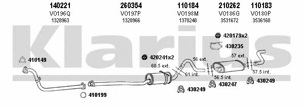  960088E Exhaust system 960088E: Buy near me in Poland at 2407.PL - Good price!