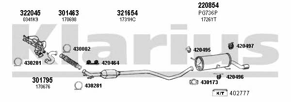 Klarius 630846E Abgasanlage 630846E: Kaufen Sie zu einem guten Preis in Polen bei 2407.PL!