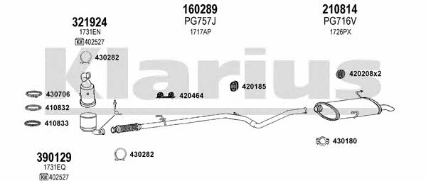 Klarius 630881E Układ wydechowy 630881E: Dobra cena w Polsce na 2407.PL - Kup Teraz!
