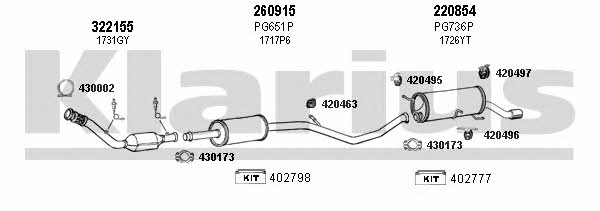 Klarius 630967E Abgasanlage 630967E: Kaufen Sie zu einem guten Preis in Polen bei 2407.PL!