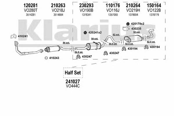 Klarius 960097E Układ wydechowy 960097E: Dobra cena w Polsce na 2407.PL - Kup Teraz!