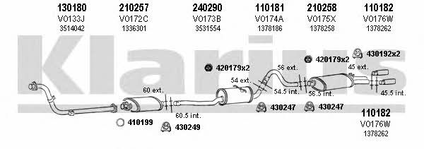 Klarius 960146E Układ wydechowy 960146E: Dobra cena w Polsce na 2407.PL - Kup Teraz!