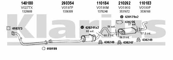  960164E Exhaust system 960164E: Buy near me in Poland at 2407.PL - Good price!