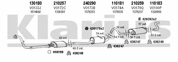 Klarius 960182E Układ wydechowy 960182E: Dobra cena w Polsce na 2407.PL - Kup Teraz!