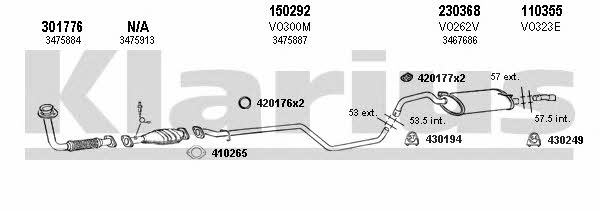 Klarius 960220E Abgasanlage 960220E: Kaufen Sie zu einem guten Preis in Polen bei 2407.PL!