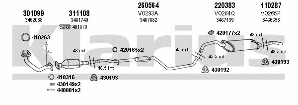 Klarius 960240E Abgasanlage 960240E: Kaufen Sie zu einem guten Preis in Polen bei 2407.PL!