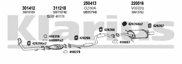 Klarius 960249E Система выпуска отработаных газов 960249E: Купить в Польше - Отличная цена на 2407.PL!