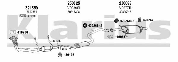  960314E Exhaust system 960314E: Buy near me in Poland at 2407.PL - Good price!