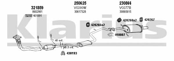  960316E Exhaust system 960316E: Buy near me in Poland at 2407.PL - Good price!