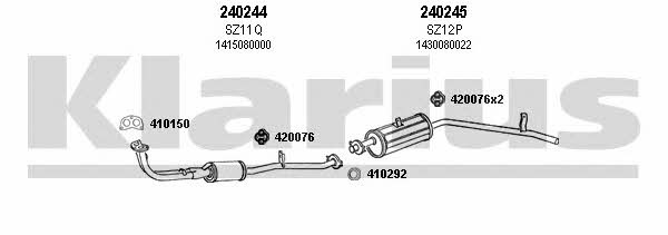 Klarius 820007E Система выпуска отработаных газов 820007E: Отличная цена - Купить в Польше на 2407.PL!
