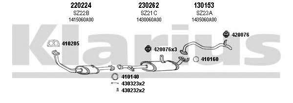 Klarius 820012E Abgasanlage 820012E: Kaufen Sie zu einem guten Preis in Polen bei 2407.PL!