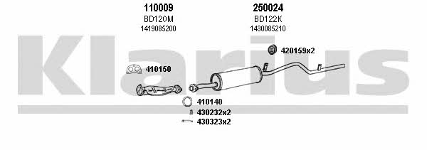  820027E Система випуску відпрацьованих газів 820027E: Приваблива ціна - Купити у Польщі на 2407.PL!