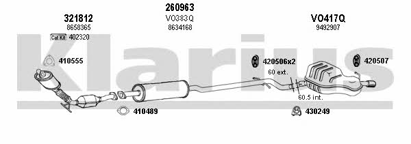  960335E Exhaust system 960335E: Buy near me in Poland at 2407.PL - Good price!