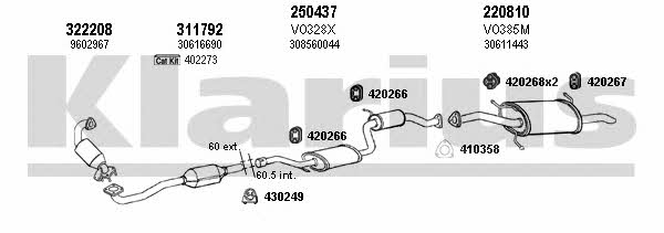 Klarius 960357E Exhaust system 960357E: Buy near me at 2407.PL in Poland at an Affordable price!