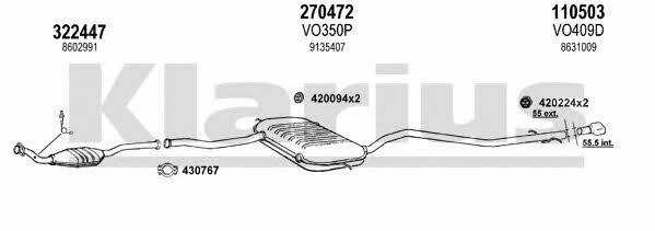 Klarius 960387E Abgasanlage 960387E: Kaufen Sie zu einem guten Preis in Polen bei 2407.PL!