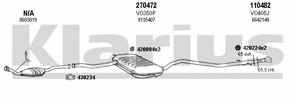  960408E Exhaust system 960408E: Buy near me in Poland at 2407.PL - Good price!