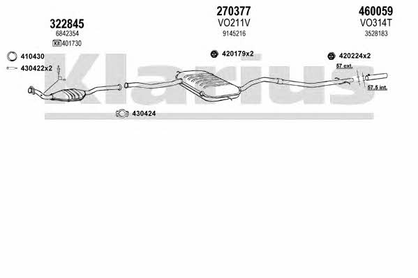  960446E Exhaust system 960446E: Buy near me in Poland at 2407.PL - Good price!