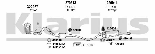 Klarius 631024E Abgasanlage 631024E: Kaufen Sie zu einem guten Preis in Polen bei 2407.PL!