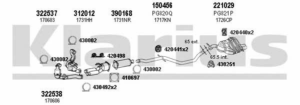  631116E Exhaust system 631116E: Buy near me in Poland at 2407.PL - Good price!