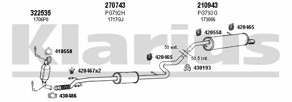  631131E Exhaust system 631131E: Buy near me in Poland at 2407.PL - Good price!