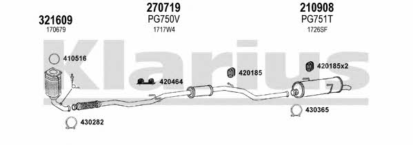  631194E Exhaust system 631194E: Buy near me in Poland at 2407.PL - Good price!