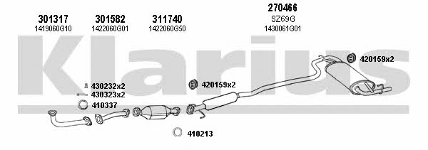  820086E Exhaust system 820086E: Buy near me in Poland at 2407.PL - Good price!