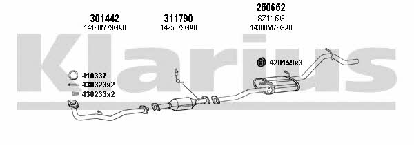  820104E Exhaust system 820104E: Buy near me in Poland at 2407.PL - Good price!