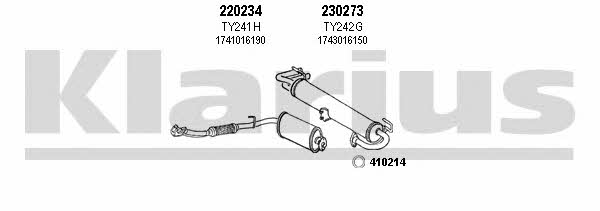 Klarius 900077E Exhaust system 900077E: Buy near me in Poland at 2407.PL - Good price!