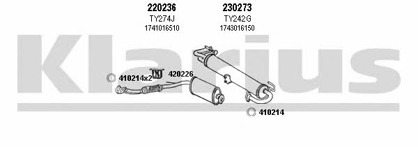 Klarius 900112E Exhaust system 900112E: Buy near me in Poland at 2407.PL - Good price!