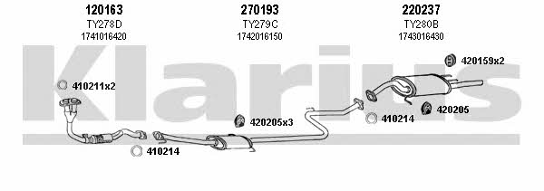 Klarius 900113E Układ wydechowy 900113E: Atrakcyjna cena w Polsce na 2407.PL - Zamów teraz!