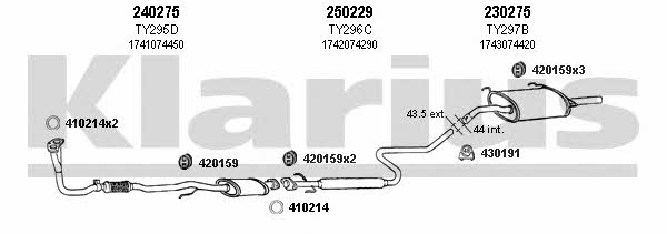 Klarius 900121E Abgasanlage 900121E: Kaufen Sie zu einem guten Preis in Polen bei 2407.PL!